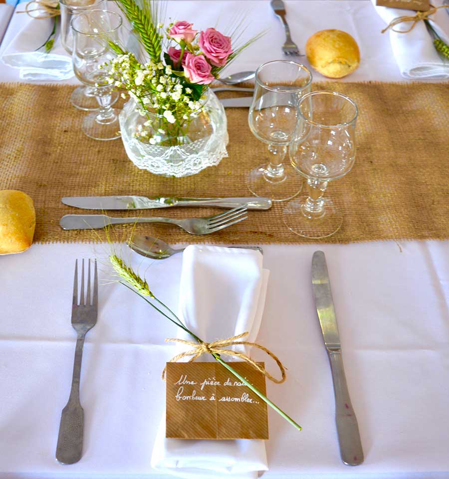 Table de mariage Traiteur les 4 saisons